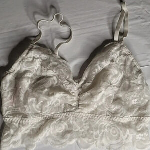 Victoria secret pink tank crop brass S/P white